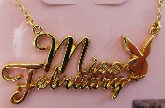 Playboy Gold Plated Miss Month Necklace (Only Feb Left!)