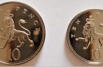 1983 – 2008 Royal Mint Crowned Lion UK Brilliant Uncirculated Ten Pence 10p coin