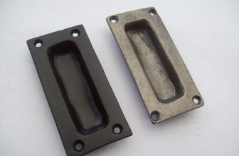 CAST IRON FLUSH RECESSED INSET DOOR SLIDING HANDLE