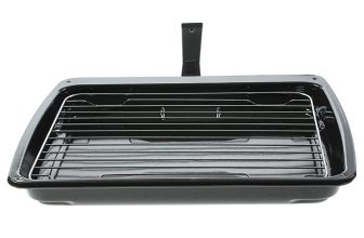 For Belling Grill Pan & Detachable Slide Safety Handle 385mm x 320mm