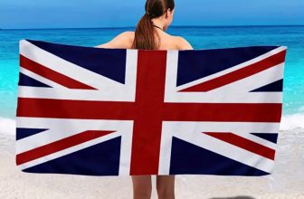 Union Jack 100% Cotton Beach Towel – 152 x 76 cm – Lightweight & Vibrant