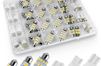 42pcs LED Interior Lights Bulbs Kit For Car Trunk Dome License Plate Lamps 6500K