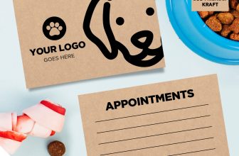 Kraft Appointment Cards Eco Recyclable | Pet Shop Supplies Dog Walking Sitting 4