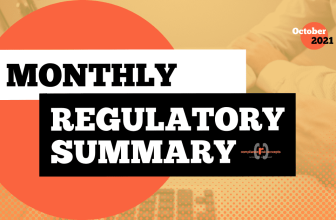 Monthly Regulatory Summary (October 2021)