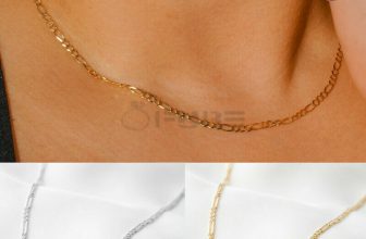 15″ Solid Stainless Steel Silver Gold Figaro Link Chain Casual Choker Necklace