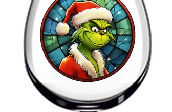 12x Colorful Christmas Grinch Vinyl Sticker Decal Craft Envelope Seal Wine Glass