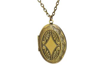 Vintage Jewelry Bohemian Pendant Photo Charm Locket Case Necklace