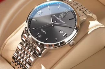 Luxury Men’s Stainless Steel Quartz Watch – Waterproof, Date Display, Casual Fas