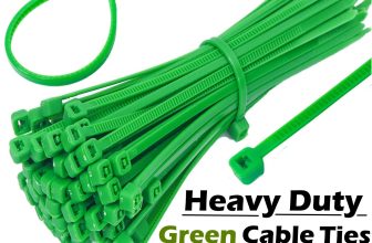 Green Cable Ties. Small, Medium & Large Size Zip Tie Wraps. Ideal for Garden