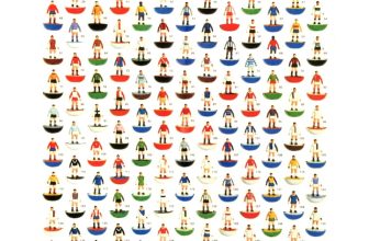 A4 size (297mm x 210mm) full colour subbuteo team poster 1974/75