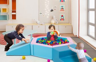 Indoor Climb and Crawl Activity Play Set with Ball Pit-Blue