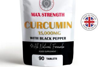 High Strength Curcumin Turmeric 15,000mg, Tablets Capsules, with Black Pepper