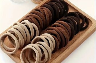 Brown Colour Thick Strong Women Girls School Endless Hair Elastics Bobbles Bands