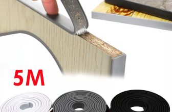 5M Furniture Edge Molding Trim Strip Self Adhesive U-Shape Flexible Edge Banding