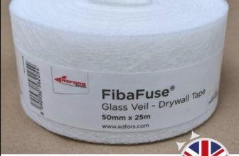 Fibafuse 25m roll glass Fibreglass Scrim wall Crack Repair plaster ceiling diy