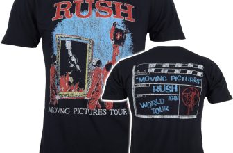 Official Rush T Shirt Moving Pictures 1981 Tour New S M L XL XXL