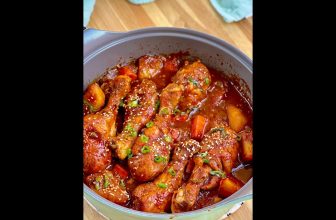Korean Spicy Chicken Stew | 닭도리탕 (Dakdoritang) #shorts #recipe #koreanflavors