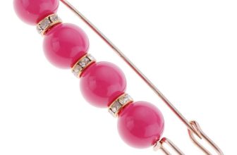 Charming vintage Rhinestone Crystal Beaded Brooch Pin Woman Jewelry