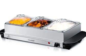 3 X 2.5L ELECTRIC BUFFET SERVER ADJUSTABLE TEMPERATURE FOOD WARMER HOTPLATE TRAY