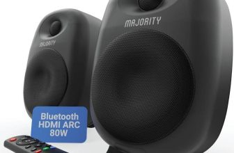 Majority Active BLUETOOTH BOOKSHELF SPEAKERS, HDMI ARC, 80W