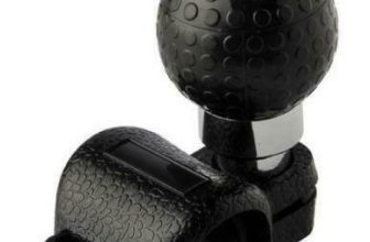 Black Golf Ball Lorry Truck Van Car Auto Steering Wheel knob Easy Fit
