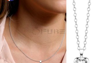 Brilliant Diamond Shining Heart Crystal Pendant Sterling Silver Chain Necklace