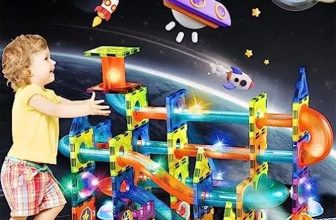 110PCS Magnet Marble Run-Speedy Magnetic Tiles Race Track Building Blocks Toys