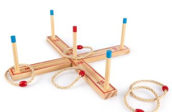 Grasshopper Games | Ring Toss Game, Wooden Garden Game Set, Interactive Outdoor
