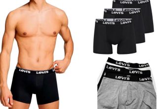 Levi’s Men’s 3-Pack Black Trunks | Cotton Stretch Boxer Briefs Underwear M-XL |