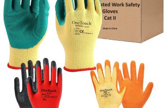 24 PAIRS LATEX COATED ORANGE RUBBER WORK GLOVES BUILDER GARDENING SAFETY GRIP