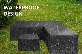 Waterproof L Shaped Garden Furniture Cover Heavy Duty Rattan Corner Outdoor Sofa