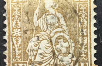 Switzerland 1fr gold, seated Helvetia,  1863, SG60a, Scott50, Mi28, YT41, used