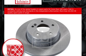 2x Brake Discs Pair Solid fits MERCEDES E220 S210 2.2D Rear 98 to 03 OM611.961