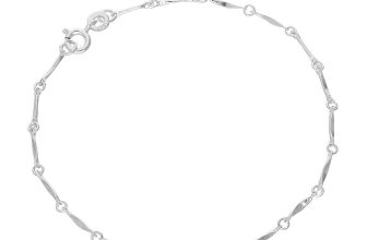Sterling Silver 7.5 Inch Twisted Bar Bracelet