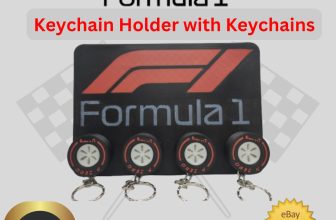 f1 keyring/keychain holder Organiser With 4 Tyre Keyrings