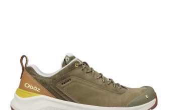 Men’s Oboz Cottonwood Low Waterproof Boots in Green