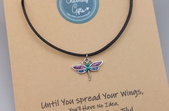 Dragonfly Choker Necklace – Silver Nature Charm on Black Cord