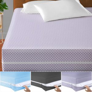 Zip Anti BED Bug Mattress Protector Cover Total Encasement Zipped Double King UK
