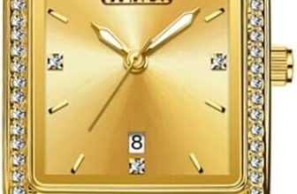 OLEVS Ladies Watches, Small Face Square Watches for Women, Luxury Gold Women Wri