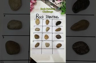 Day 1 Of Rock Painting Challenge 😱#shorts #rock #painting #youtubeshorts #shortsfeed