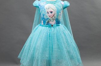 Kids Girls Elsa Anna Princess Summer Birthday Party Tutu Fancy Dress Up 2-8Years