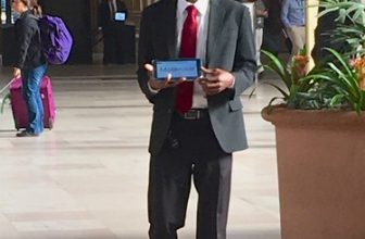 Waiting to pick up a passenger, at the Philadelphia train station