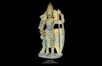 India – Tamil Nadu – Vellore – State Government Museum – Mahabharata Epos – Statue Of Arjuna (19th Century)