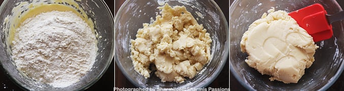 how to make eggless cookie dough step4