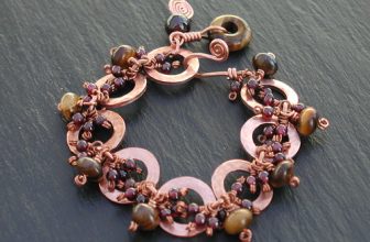Copper Garnet & Tiger Eye Bracelet