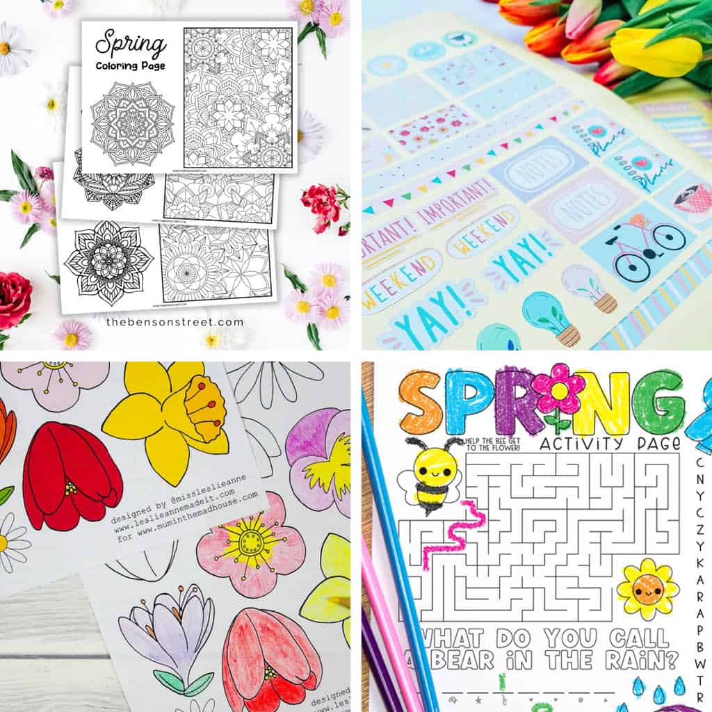 4 free spring printables to download
