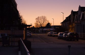 Sunset over Schwetzingen