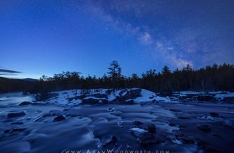 Twilight Milky Way in Northern Maine