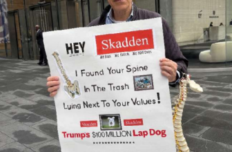 Retired prosecutor files lawsuit against New York City over Skadden Arps protest