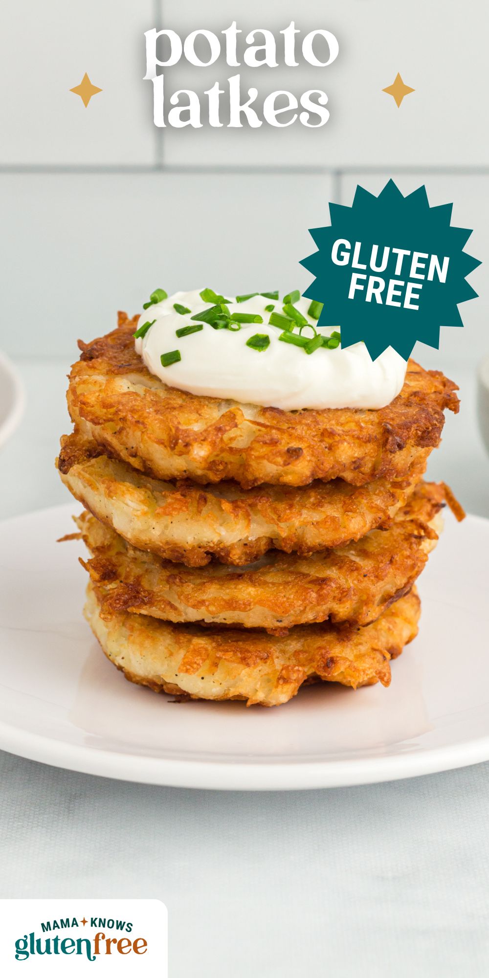 Gluten Free Potato Latkes pin image